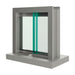 Bullet Resistant Aluminum Interior Slide Window