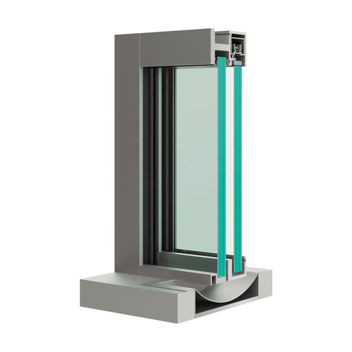 Bullet Resistant Aluminum Interior Slide Window