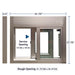 Ready Access Walkup Delivery Slider Window Clear Frame Covenant Security Equipment Dimensions