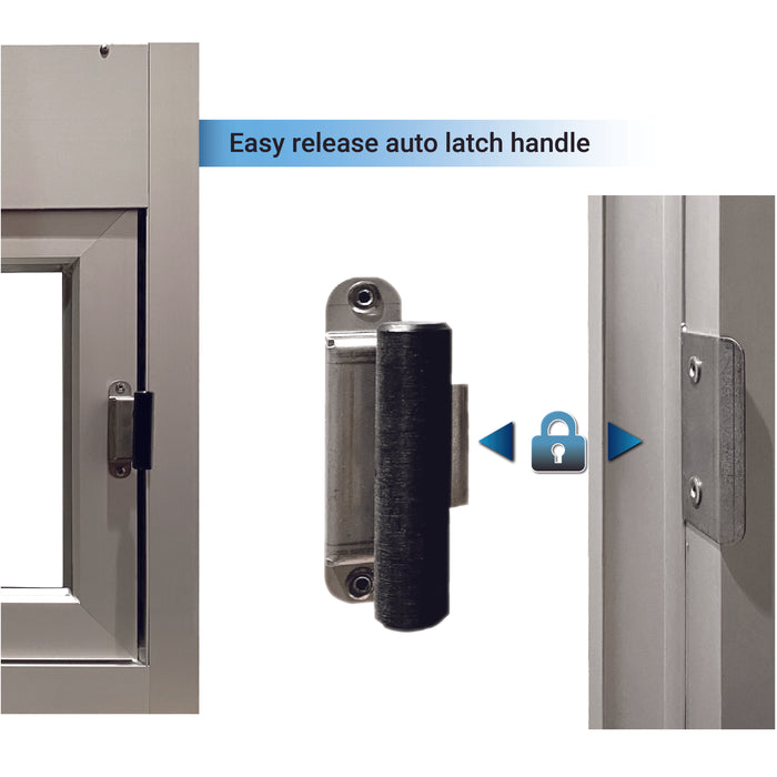 Ready Access Walkup Delivery Slider Window Clear Frame Covenant Security Equipment Easy Release Handle