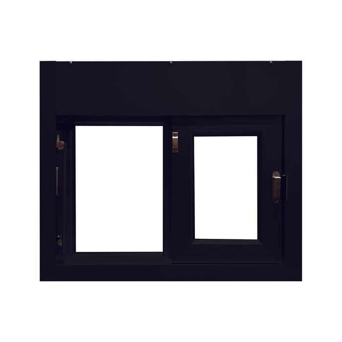 Ready Access Walkup Delivery Slider Window Covenant Security Equipment Black Frame