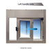 Ready Access Walkup Delivery Slider Window Covenant Security Equipment Clear Frame Left Handle Slide