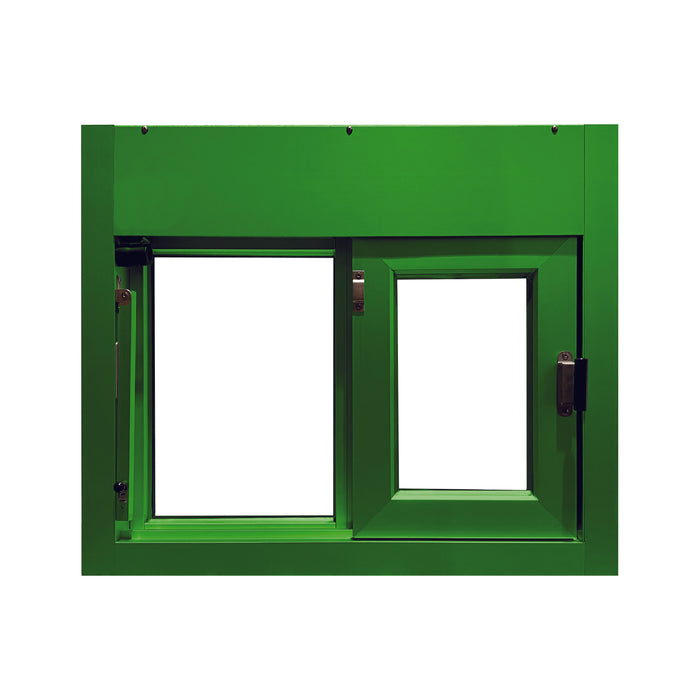 Ready Access Walkup Delivery Slider Window Covenant Security Equipment Lime Frame