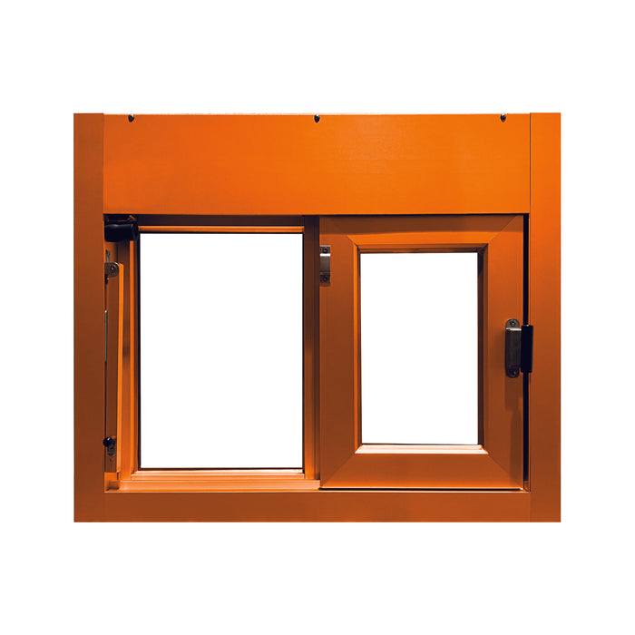 Ready Access Walkup Delivery Slider Window Covenant Security Equipment Orange Frame