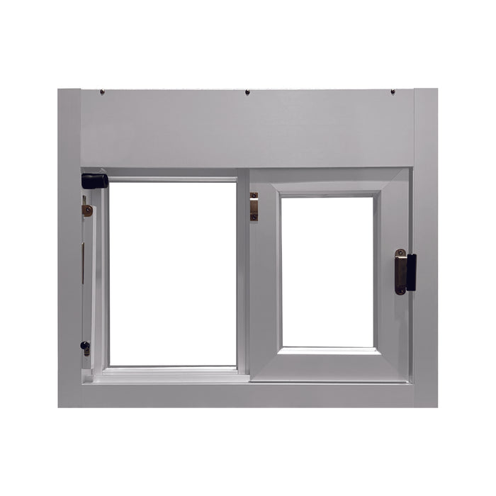 Ready Access Walkup Delivery Slider Window Covenant Security Equipment White Frame