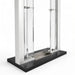 Clear Anodized Aluminum Frame with Glass Baffled Transaction Window with Base and Deal Tray