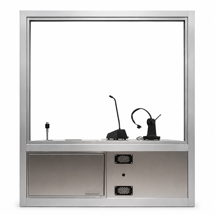 Ready Access 603 Transaction Window with Integrated Drawer and Intercom - 47-1/2" W x 50-3/4" H