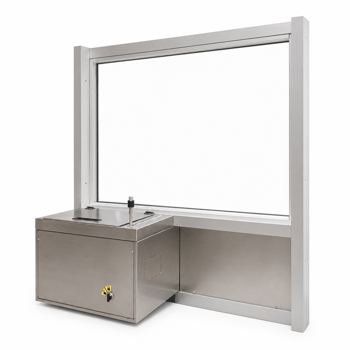 Ready Access 603 Transaction Window with Integrated Drawer and Intercom - 47-1/2" W x 50-3/4" H