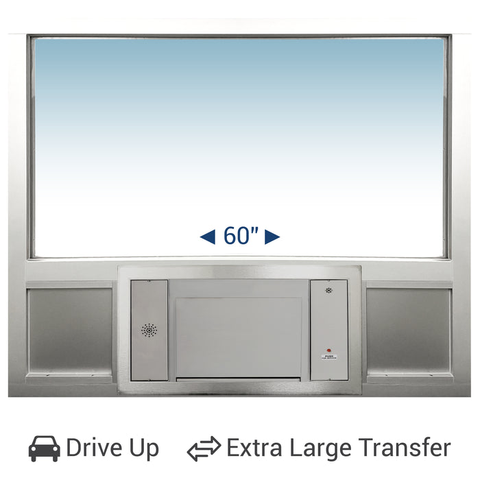 extra large security transaction station quikserv covenant security equipment