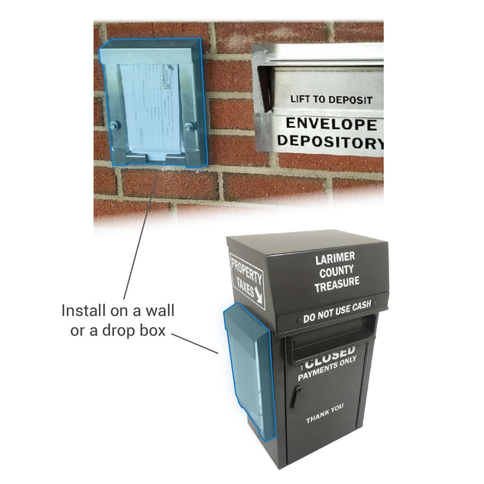 Envelope holder installation