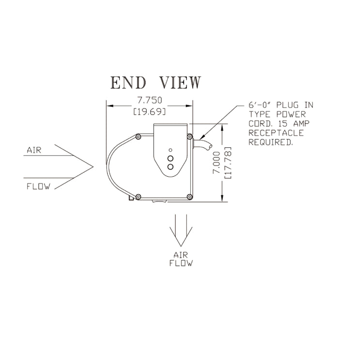 Air Curtain Drive Thru Berner | DTU03