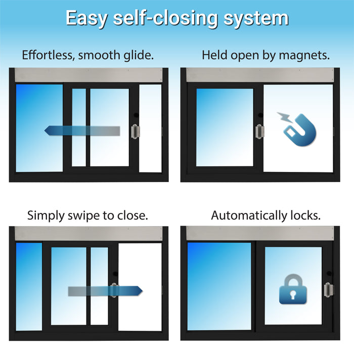 Quikserv self-closing drive thru for service window, SC-4030, SC-3030, Covenant Security Equipment