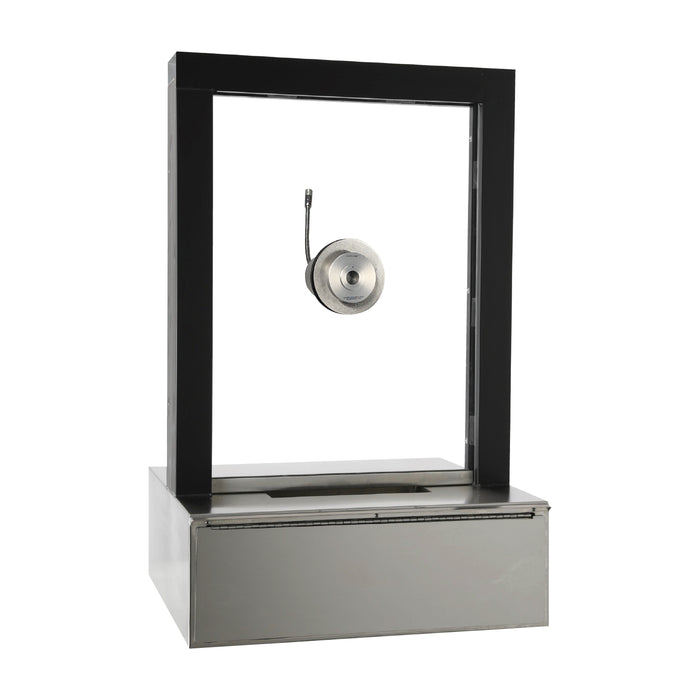 STOCK | CSE-QS-TS-PD | Ticket Window With Pizza Drawer Transaction Station | Clear Anodized 1/4" Tempered