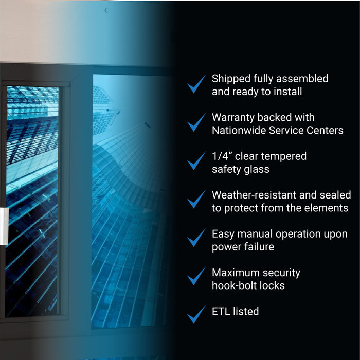 BP-7236E / BP-7241E Bi-Parting drive thru window Quikserv Covenant Security