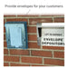 Envelope holder installation