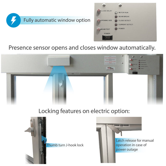 Ready Access Bi-parting drive thru window Covenant Security Equipment