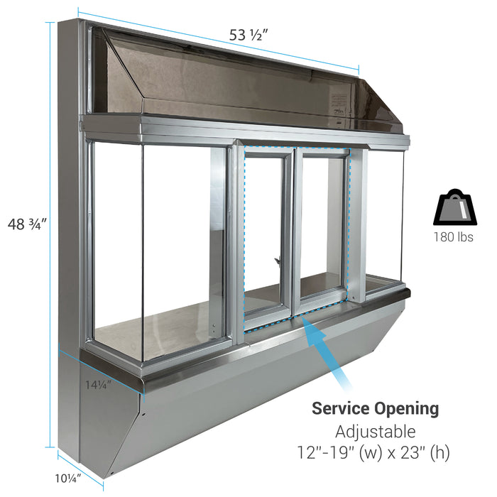 Ready Access Bump Out 10 panoramic drive thru window Covenant Security Equipment