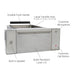 PCJ-130 Large Transfer Drive-thru Transaction Station | 32-1/4" (W) x 49-1/4" (H) | CSE-QS-TS-713S-Mini