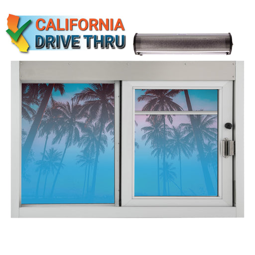 California drive thru window self closing quikserv food service Covenant Security SC-3030