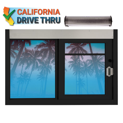 California drive thru window self closing quikserv food service Covenant Security SC-3030