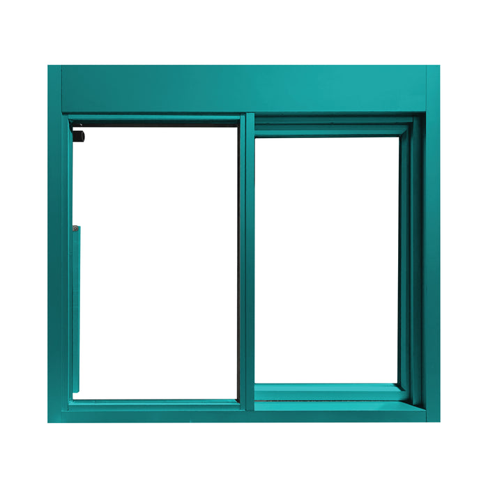 Teal 275-SC Ready Access Self Closing Drive-Thru Slider Window Multiple Colors