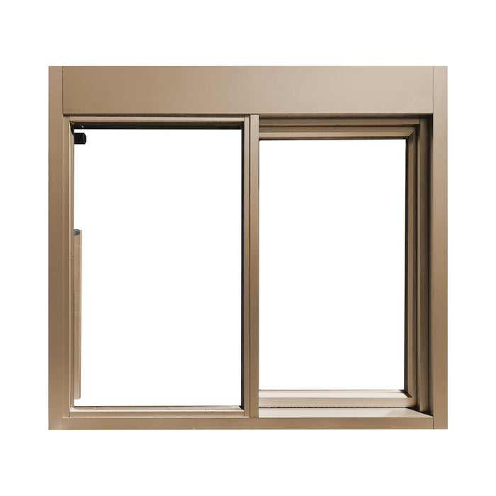 Tan 275-SC Ready Access Self Closing Drive-Thru Slider Window Multiple Colors