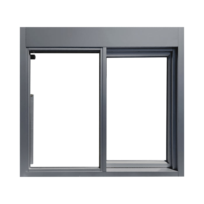 Grey 275-SC Ready Access Self Closing Drive-Thru Slider Window Multiple Colors