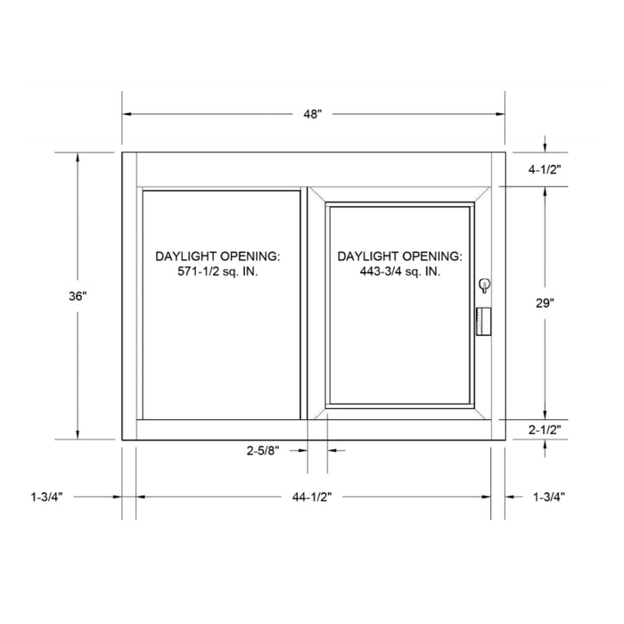 Drive-thru slider window installation