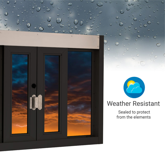 Quikserv Bi-parting Self Closing Drive Thru Window |  | Multiple Sizes