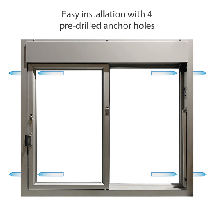 600-SC Ready Access Self Closing Drive-Thru Slider Window Multiple Colors easy installation