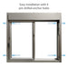 600-SC Ready Access Self Closing Drive-Thru Slider Window Multiple Colors easy installation