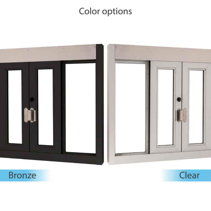 Quikserv Bi-parting Self Closing Drive Thru Window |  | Multiple Sizes